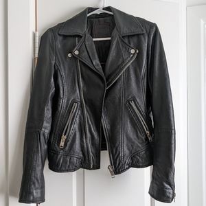 Serge Pariente Women's Leather Biker Motorcycle Jacket